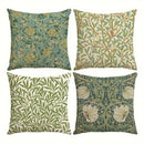 Axyaa Retro Plant Flower Pattern Pillowcase for Home Decor