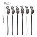 Axyaa 6Pcs Dinner Fork Set Stainless Steel Silverware Cutlery Mirror Flatware