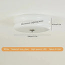 Axyaa Modern Glass LED Ceiling Lamp Circle Pendant Living Room Bedroom White