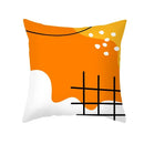 Axyaa Yellow Orange Abstract Geometry Print Pillow Cover 45x45cm