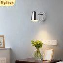 Axyaa Chrome Plated Adjustable Headboard Reading Light