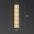Axyaa Crystal Wall Lamp: Luxury LED Indoor Lighting for Living Room, Staircase, Bedroom
