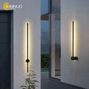 Axyaa Outdoor Wall Sconces Strip IP65 Anti Rust 3000K 4500K 6000K Black Linear Lighting