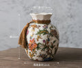 Axyaa Blessing Bag Style Ceramic Vase: New Chinese Decor for Living Room & Dining Table