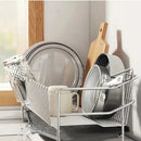 Axyaa Dish Drying Rack with Drainboard and Utensil Holder