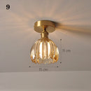 Axyaa Glass Pendant Ceiling Lamp for Kitchen Bedroom LED Lights Fixtures E27
