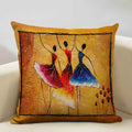 Axyaa African Woman Ethnic Cushion Cover 45x45cm