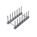 Axyaa Kitchen Dish Rack Organizer - Multifunctional Dinnerware Storage Stand