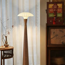 Axyaa Vintage Silk Floor Lamp | Retro Fabric Table Light for Living Room | Wood Study Mood Light