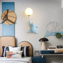 Axyaa Bear Wall Lamp: Kids Bedroom Moon Light Fixture with 3D Printing.