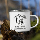 Personalized Caravan Enamel Mug by Axyaa - Camper Coffee Tea Cup