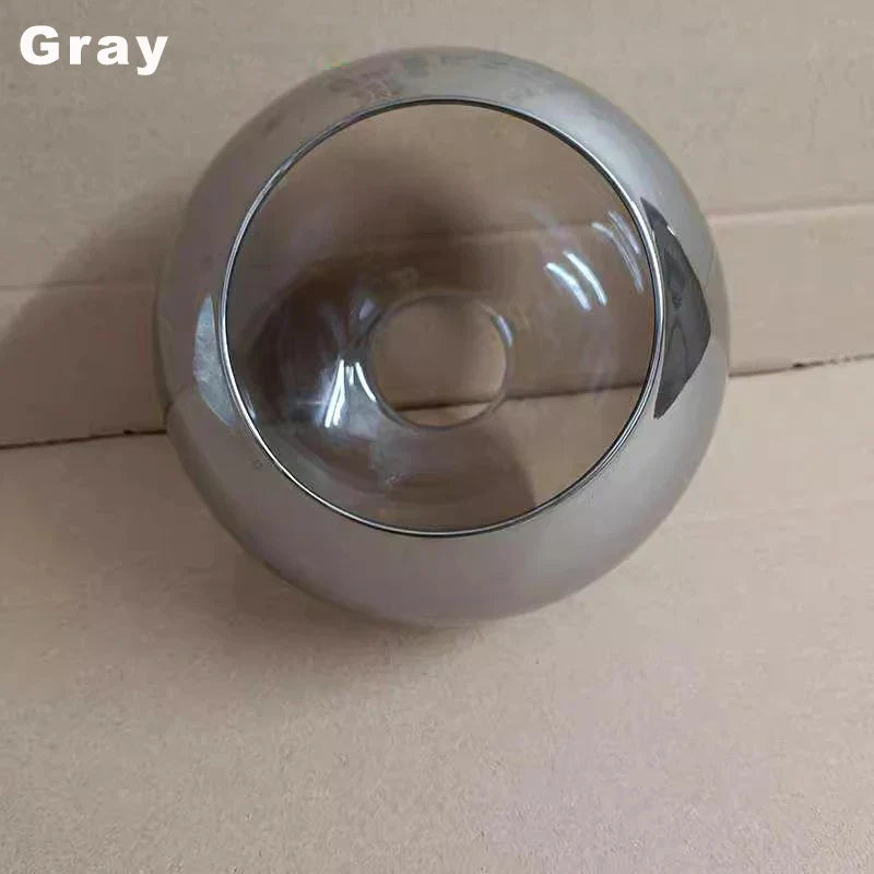 Axyaa Modern Globe Pendant Lampshade E27/E28 Clear Amber Gray for Chandelier Ceiling Light