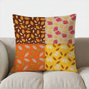 Axyaa Autumn Leaves Pattern Pillow Cover for Sofa, Bedroom, Car