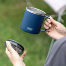 Axyaa Stainless Steel Coffee Mug with Visual Lid - Minimalist Design & Portable