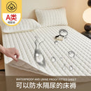 Axyaa Cotton Curve Grid Waterproof Mattress Protector Bedding Mattress Pad
