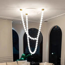 Axyaa Modern Living Room Chandeliers: LED Ceiling Lamp Hanging Lights