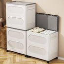 Axyaa 60cm Foldable Toy Chest & Rolling Storage Box with Wheels