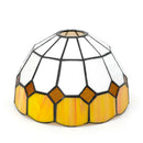 Mediterranean Stained Glass Lampshade by Axyaa: 8" Modern Replacement for Chandelier, Wall, Ceiling Lamps.