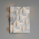 Axyaa Geometric Shadow Metal Sconce Light for Living Room Bedroom & Aisle