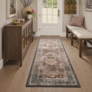 Bohemian Style Runner Rug by Axyaa - Retro Chic Carpet for Bedroom and Corridors