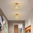 Axyaa Nordic Crystal Aisle Chandelier - Stylish Small Ceiling Light for Corridor and Balcony