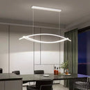 Axyaa Modern Minimalist Dining Table Pendant Lights with LED Bar Hanging Fixtures