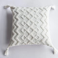Axyaa Boho Cotton Cushion Cover: Diamond Tufted, 45x45cm Perfect for Home Décor