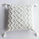 Axyaa Boho Cotton Cushion Cover: Diamond Tufted, 45x45cm Perfect for Home Décor