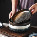 Axyaa Ceramic Tableware Collection: Kiln Changes Salad Dessert Plates Pasta Soup Molecular Dish