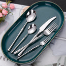 Axyaa Stainless Steel Cutlery Set - Elegant 10 Pcs Western Tableware Flatware