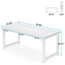 Axyaa Executive Computer Desk: 63" Large Office Workstation & Writing Table