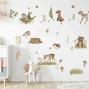 Nordic Animals Forest Cartoon Wall Stickers by Axyaa for Kids' Room Decor