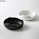 Axya Ceramic Tableware Set: Dinner, Soup, Salad, Pasta, Snack, Dessert Plates - Stone Pattern