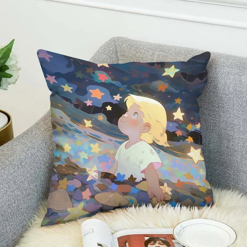 Axyaa Star Girl Anime Body Pillow Cover for Stylish Home Decor