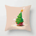 Axyaa Christmas Tree Throw Pillow Cover - Festive Home Decor