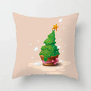 Axyaa Christmas Tree Throw Pillow Cover - Festive Home Decor