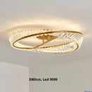 Modern Italian Style Crystal Ceiling Lamp for Master Bedroom by Axyaa