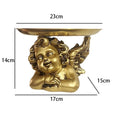 Axyaa European Gold Angel Copper Tray: Retro French Decor & Jewelry Display