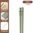 Axyaa Portable Stainless Steel Non Slip Chopsticks Set