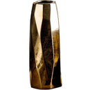 Axyaa Gold Geometric Ceramic Vase - Nordic Light Luxury Dry Flower Ornament
