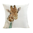 Axyaa Animal Clothes Cushion Cover – Cat Fox Bear Elephant Pillowcase