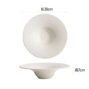 Axyaa White Ceramic Plate Set - Elegant Dinnerware for Every Meal