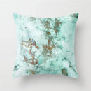 Axyaa Mint Green Geometric Animal Print Pillowcase for Home and Office Decor