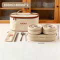 Axyaa Stainless Steel Insulated Lunch Box for Kids - Leak Proof Divided Container