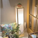 Axyaa Japanese Solid Wood LED Floor Lamp for Living Room Bedroom Tea Table Lighting