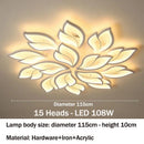Axyaa Creative Leaves LED Ceiling Lamp for Modern Living Room Decor