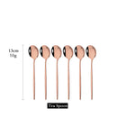 Axyaa Stainless Steel Teaspoon Set for Cake Fruit Dessert Coffee Snack