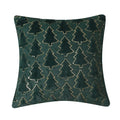 Luxurious Christmas Tree Embroidered Pillow Covers by Axyaa