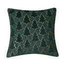 Luxurious Christmas Tree Embroidered Pillow Covers by Axyaa