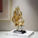Axyaa Chinese Style Home Decor Ornaments: Antique Shelves, High-End Handicrafts for Living Room & Office